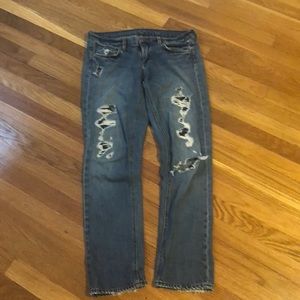 *3/10 J. Crew Distressed Matchstick Jeans